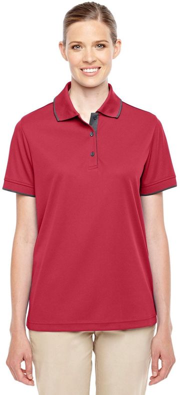 Core 365 Ladies' Motive Performance Pique Polo with Tipped Collar